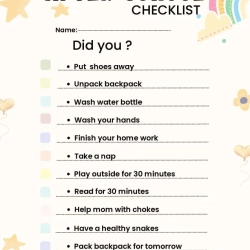 Kids Chore Chart Pdf Free Worksheet