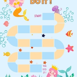 Mermaid Reward Chart Printable Worksheet