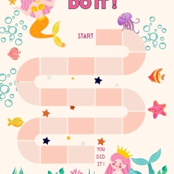 Mermaid Reward Chart Worksheet