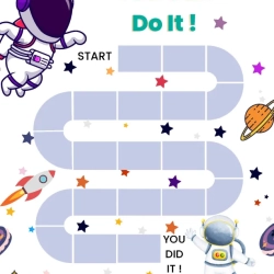 Outer Space Reward Chart Printable Worksheet