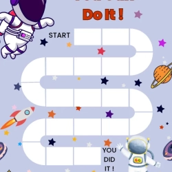 Outer Space Reward Chart Worksheet