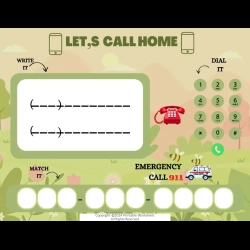 Phone Number And Address Preschool Curriculum Printables Worksheet