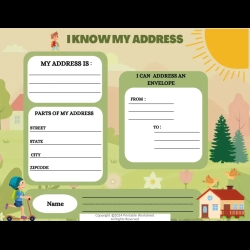 Phone Number And Address Preschool Curriculum Worksheets
