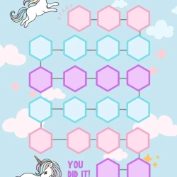 Printable Unicorn Reward Chart For Free Worksheet