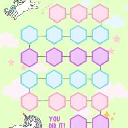 Printable Unicorn Reward Chart Printables Worksheet