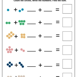 Addition Math Worksheet For Kids