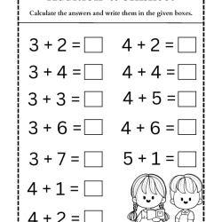 Addition Worksheet For Kids
