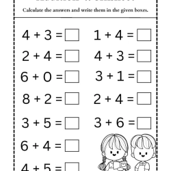 Addition Worksheet To Prints