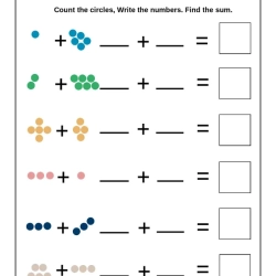 Count Math Worksheet Downloads