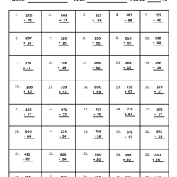 Find The Sum Worksheet Downloads