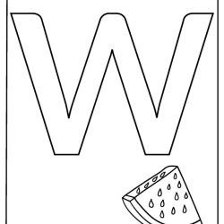 Color The Alphabet Letter Easy Worksheet