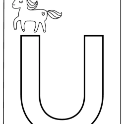 Color The Alphabet Letter For Toddlers Worksheet