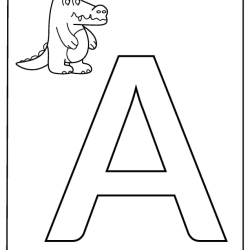 Color The Alphabet Letter Printable Worksheet