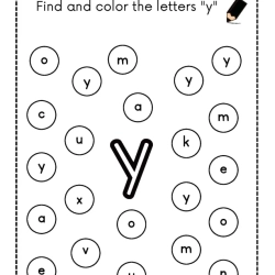 Find And Color The Letter At Home Worksheet
