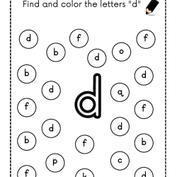 Find And Color The Letter Download Worksheet