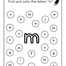 Find And Color The Letter For Grade 2 Worksheet