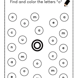 Find And Color The Letter For Grade 3 Worksheet