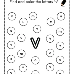 Find And Color The Letter For Toddlers Worksheet