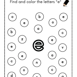 Find And Color The Letter Free Download Worksheet