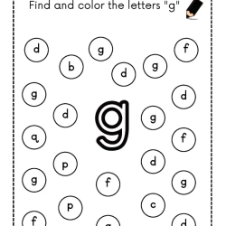 Find And Color The Letter To Print Worksheet
