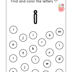 Find And Coloring The Letter For 1st Grade Worksheet