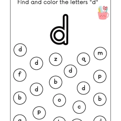 Find And Coloring The Letter For Free Worksheet