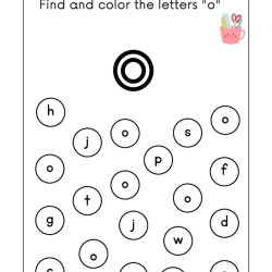 Find And Coloring The Letter For Grade 1 Worksheet