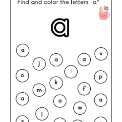 Find And Coloring The Letter For Kids Worksheet
