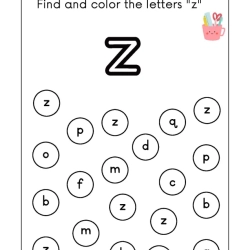 Find And Coloring The Letter Free Download Worksheet