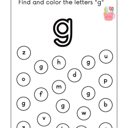 Find And Coloring The Letter Pdf Free Worksheet