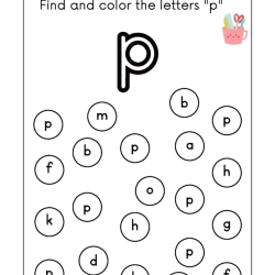 Find And Coloring The Letter Printable Worksheet