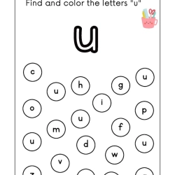 Find And Coloring The Letter To Print Worksheet