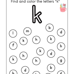 Find And Coloring The Letter Worksheet