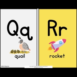 Alphabet Flash Card Worksheet For Kindergarten