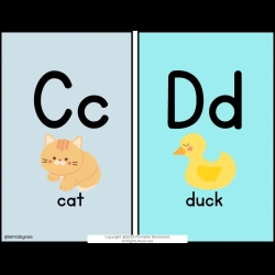 Alphabet Flash Card Worksheet Printables