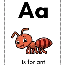Alphabet Flash Card Worksheet