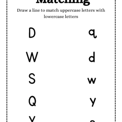 Alphabet Matching Printable Worksheet