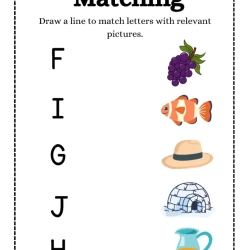 Alphabet Matching To Print Worksheet
