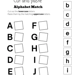 Draw Alphabet Matching For Free Worksheet