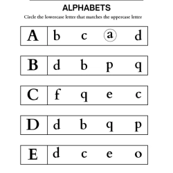 Draw Alphabet Matching Worksheet