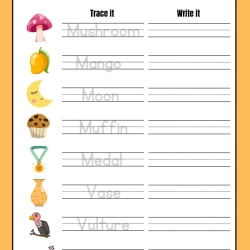 Alphabet Trace And Write Download Worksheet