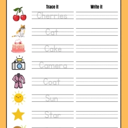 Alphabet Trace And Write For 5th Grade Worksheet