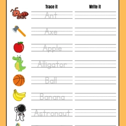 Alphabet Trace And Write For Free Worksheet