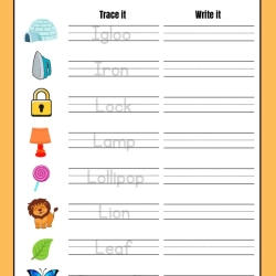 Alphabet Trace And Write For Grade 2 Worksheet