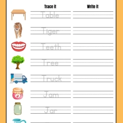 Alphabet Trace And Write Free Download Worksheet