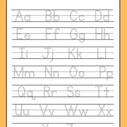 Alphabet Trace And Write Worksheet