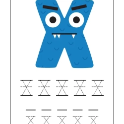 Alphabet Tracing Worksheet Easy