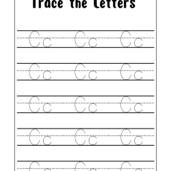Alphabet Tracing Worksheet Printables Free