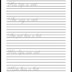 Handwriting Tracing Worksheet 080