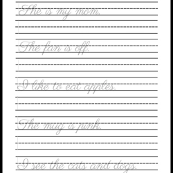 Handwriting Tracing Worksheet 083